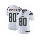 Women's Nike Los Angeles Chargers #80 Kellen Winslow Vapor Untouchable Limited White NFL Jersey