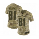 Women's Nike Los Angeles Chargers #81 Mike Williams Limited Camo 2018 Salute to Service NFL Jersey