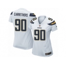 Women's Nike Los Angeles Chargers #90 Ryan Carrethers Game White NFL Jersey