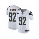 Women's Nike Los Angeles Chargers #92 Brandon Mebane Vapor Untouchable Limited White NFL Jersey