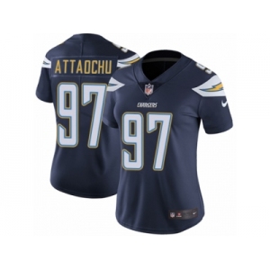 Women's Nike Los Angeles Chargers #97 Jeremiah Attaochu Vapor Untouchable Limited Navy Blue Team Color NFL Jersey