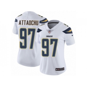 Women's Nike Los Angeles Chargers #97 Jeremiah Attaochu Vapor Untouchable Limited White NFL Jersey