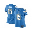 Women's Nike San Diego Chargers #15 Dontrelle Inman Limited Electric Blue Alternate NFL Jersey