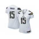 Women's Nike San Diego Chargers #15 Dontrelle Inman Limited White NFL Jersey