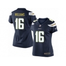 Women's Nike San Diego Chargers #16 Tyrell Williams Limited Navy Blue Team Color NFL Jersey