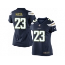 Women's Nike San Diego Chargers #23 Dexter McCoil Limited Navy Blue Team Color NFL Jersey