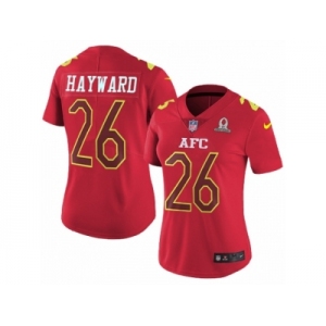 Women's Nike San Diego Chargers #26 Casey Hayward Limited Red 2017 Pro Bowl NFL Jersey