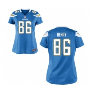 Women's Nike San Diego Chargers #86 Hunter Henry Electric Blue Alternate NFL Jersey