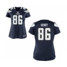 Women's Nike San Diego Chargers #86 Hunter Henry Navy Blue Team Color NFL Jersey