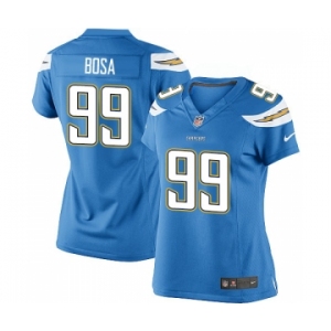 Women's Nike San Diego Chargers #99 Joey Bosa Electric Blue Alternate NFL Jersey