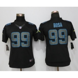 Womens Nike San Diego Chargers #99 Joey Bosa Impact Limited Black Jerseys