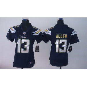 nike women nfl jerseys san diego chargers #13 allne dk.blue[nike]