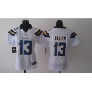 nike women nfl jerseys san diego chargers #13 allne white[nike]