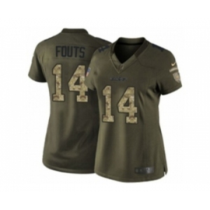 nike women nfl jerseys san diego chargers #14 fouts army green[nike Limited Salute To Service]