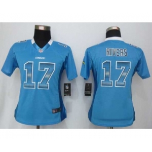 nike women nfl jerseys san diego chargers #17 philip rivers blue[Strobe Limited]