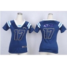 nike women nfl jerseys san diego chargers #17 philip rivers blue[fashion Rhinestone sequins]