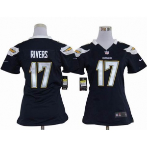 nike women nfl jerseys san diego chargers #17 rivers dk.blue[nike]