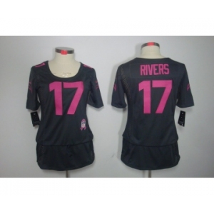 nike women nfl jerseys san diego chargers #17 rivers dk.grey[breast cancer awareness]