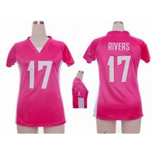 nike women nfl jerseys san diego chargers #17 rivers pink[draft him ii top]