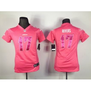 nike women nfl jerseys san diego chargers #17 rivers pink[nike]
