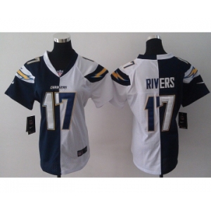 nike women nfl jerseys san diego chargers #17 rivers white-blue[nike split]