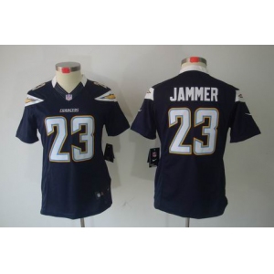 nike women nfl jerseys san diego chargers #23 jammer dk.blue[nike limited]