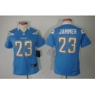 nike women nfl jerseys san diego chargers #23 jammer lt.blue[nike limited]