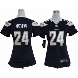 nike women nfl jerseys san diego chargers #24 mathews dk.blue [nike]