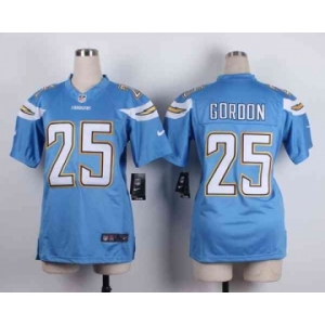 nike women nfl jerseys san diego chargers #25 goroon lt.blue[nike]