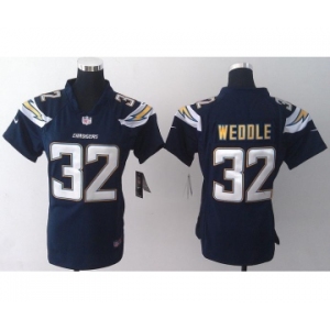 nike women nfl jerseys san diego chargers #32 weddile dk.blue[new nike]