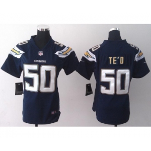 nike women nfl jerseys san diego chargers #50 manti teo dk.blue[new nike]