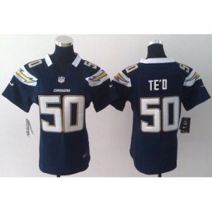 nike women nfl jerseys san diego chargers #50 manti teo dk.blue[nike]