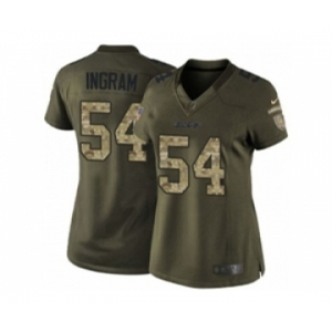 nike women nfl jerseys san diego chargers #54 ingram army green[nike Limited Salute To Service]