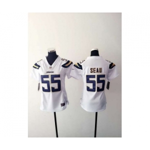 nike women nfl jerseys san diego chargers #55 seau white[new nike]