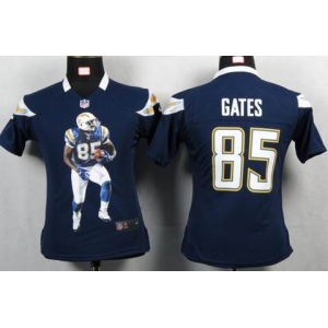 nike women nfl jerseys san diego chargers #85 gates dk.blue[portrait fashion]