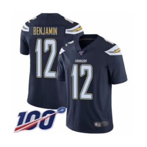 Youth Los Angeles Chargers #12 Travis Benjamin Navy Blue Team Color Vapor Untouchable Limited Player 100th Season Football Jersey