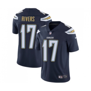 Youth Los Angeles Chargers #17 Philip Rivers Navy Blue Team Color Vapor Untouchable Limited Player Football Jersey