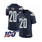 Youth Los Angeles Chargers #20 Desmond King Navy Blue Team Color Vapor Untouchable Limited Player 100th Season Football Jersey