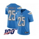 Youth Los Angeles Chargers #25 Melvin Gordon Electric Blue Alternate Vapor Untouchable Limited Player 100th Season Football Jersey