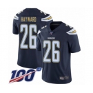 Youth Los Angeles Chargers #26 Casey Hayward Navy Blue Team Color Vapor Untouchable Limited Player 100th Season Football Jersey