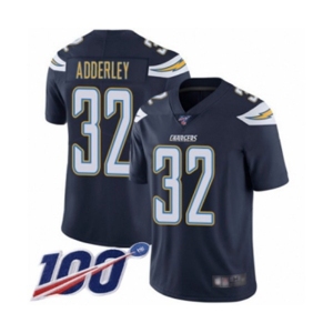 Youth Los Angeles Chargers #32 Nasir Adderley Navy Blue Team Color Vapor Untouchable Limited Player 100th Season Football Jersey