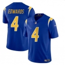 Youth Los Angeles Chargers #4 Gus Edwards Royal Vapor Untouchable Limited Football Stitched Jersey