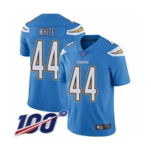 Youth Los Angeles Chargers #44 Kyzir White Electric Blue Alternate Vapor Untouchable Limited Player 100th Season Football Jersey