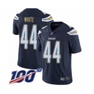 Youth Los Angeles Chargers #44 Kyzir White Navy Blue Team Color Vapor Untouchable Limited Player 100th Season Football Jersey