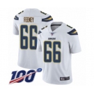 Youth Los Angeles Chargers #66 Dan Feeney White Vapor Untouchable Limited Player 100th Season Football Jersey