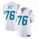 Youth Los Angeles Chargers #76 Joe Alt White 2024 Draft Vapor Limited Football Stitched Jersey