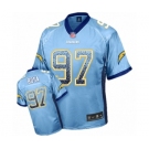 Youth Los Angeles Chargers #97 Joey Bosa Elite Electric Blue Drift Fashion Football Jersey