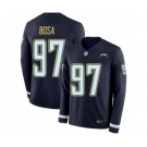 Youth Los Angeles Chargers #97 Joey Bosa Limited Navy Blue Therma Long Sleeve Football Jersey