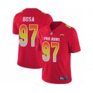 Youth Los Angeles Chargers #97 Joey Bosa Limited Red 2018 Pro Bowl Football Jersey