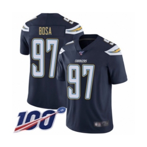 Youth Los Angeles Chargers #97 Joey Bosa Navy Blue Team Color Vapor Untouchable Limited Player 100th Season Football Jersey